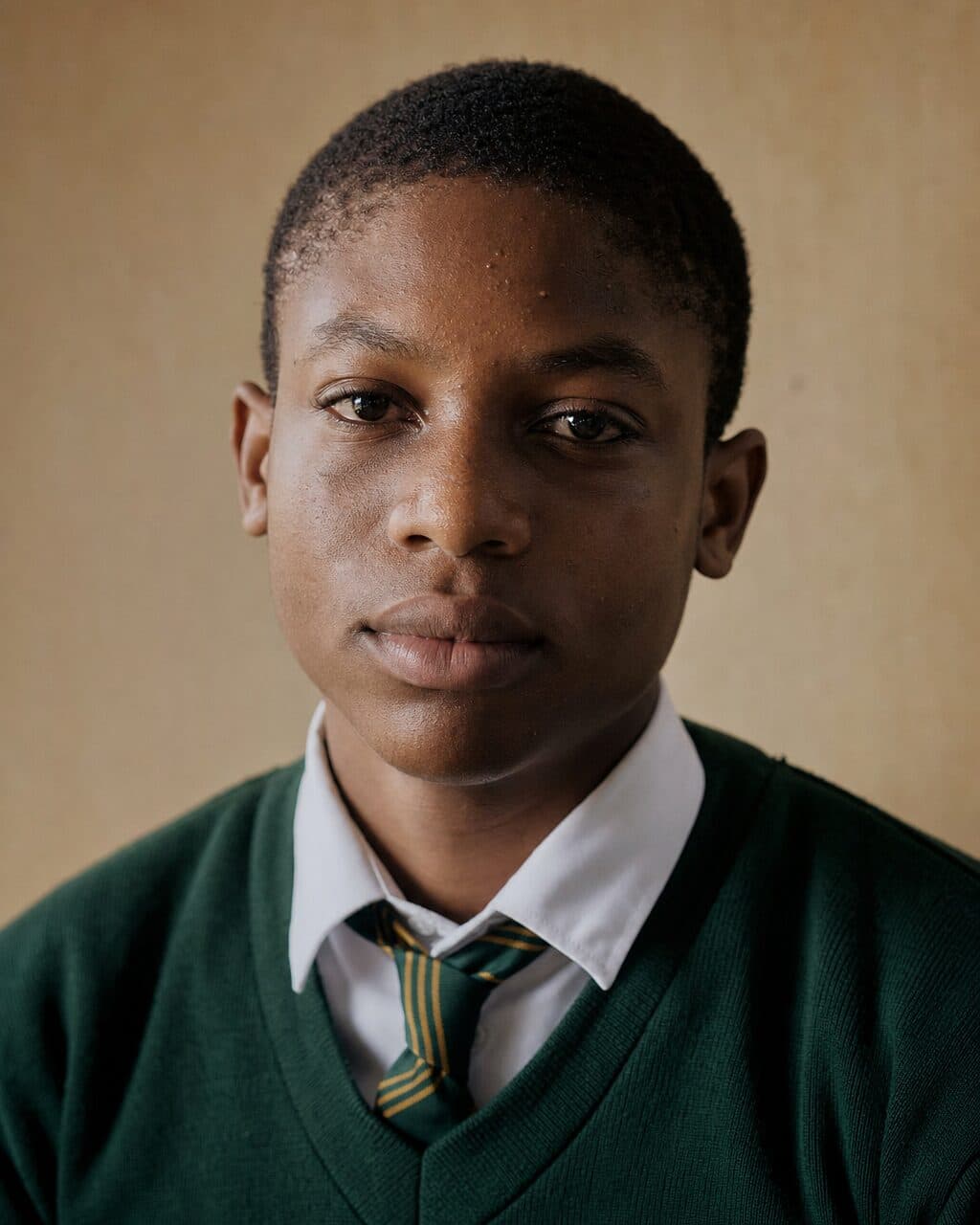 A Nigerian secondary school student studying for JAMB