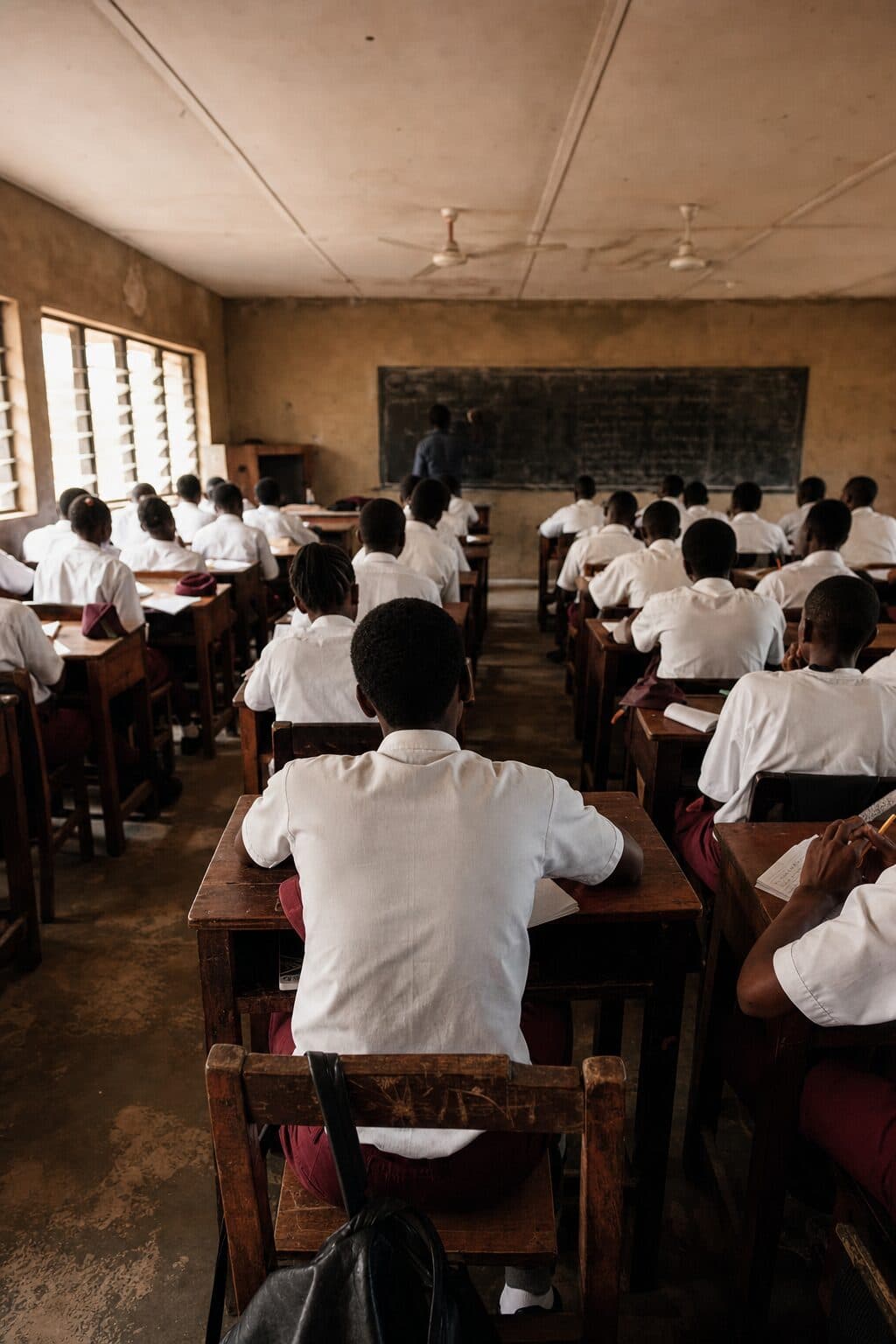 Students in an SS3 classroom